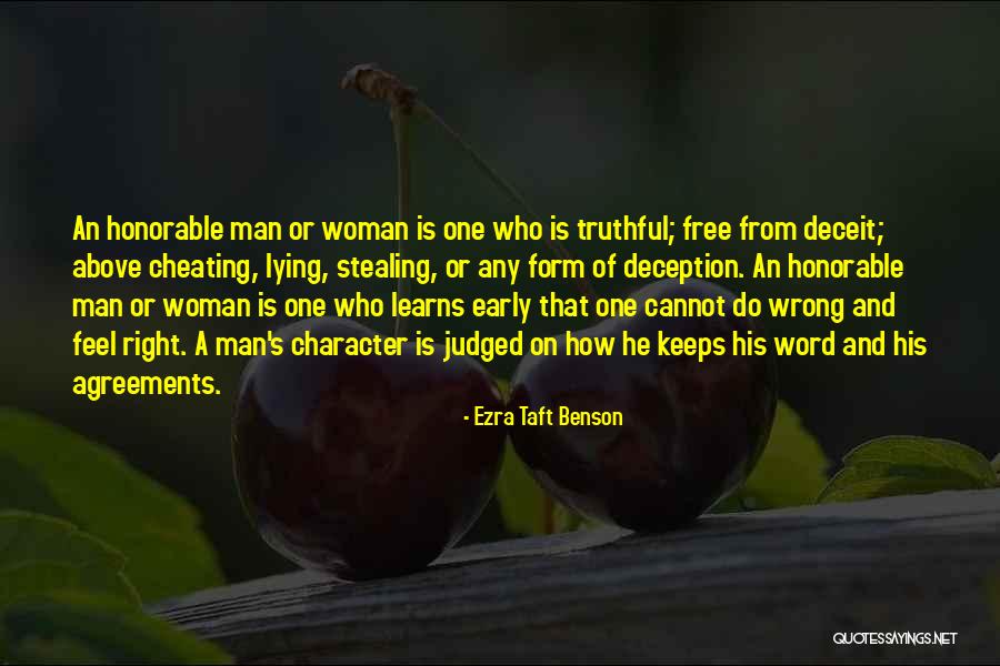 Deceit And Lying Quotes By Ezra Taft Benson