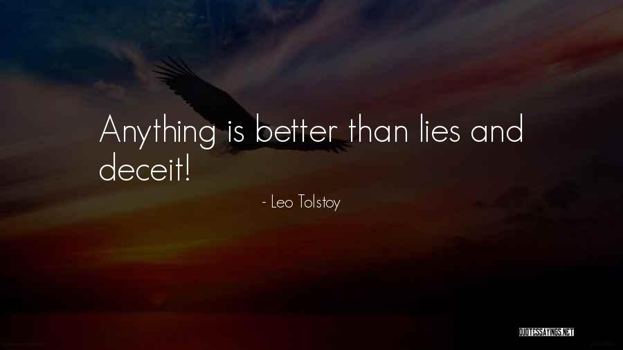 Deceit And Lying Quotes By Leo Tolstoy