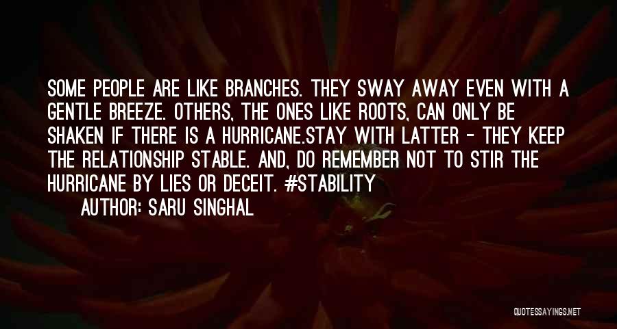 Deceit Sayings Quotes By Saru Singhal