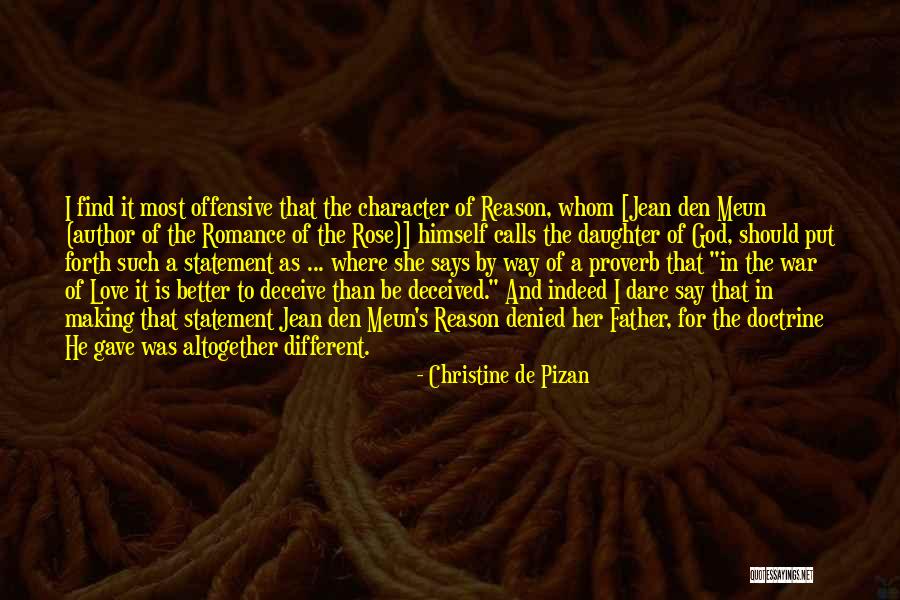 Deceive In Love Quotes By Christine De Pizan