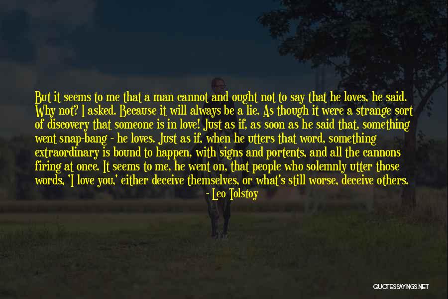 Deceive In Love Quotes By Leo Tolstoy Deceive In Love Quotes By Leo Tolstoy