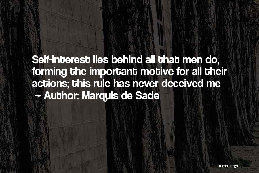 Deceived Me Quotes By Marquis De Sade