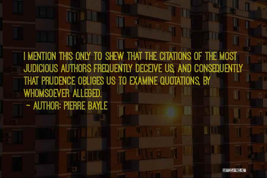 Deceiving Quotes By Pierre Bayle