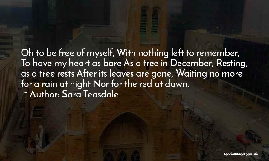 December Rain Quotes By Sara Teasdale