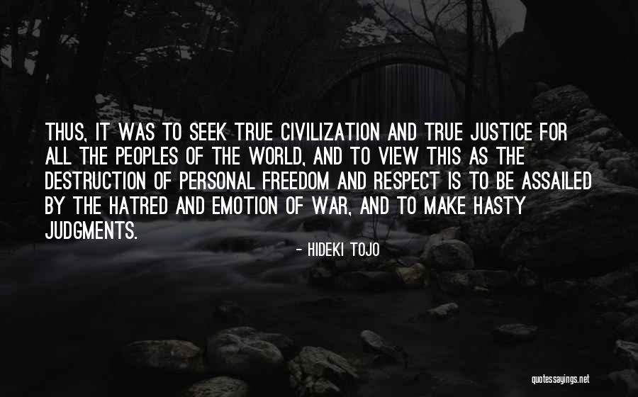 Decencia Quotes By Hideki Tojo Decencia Quotes By Hideki Tojo