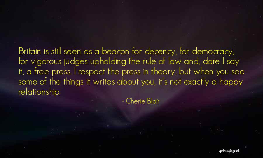 Decency And Respect Quotes By Cherie Blair Decency And Respect Quotes By Cherie Blair