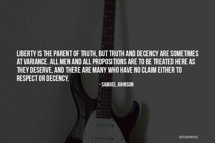 Decency And Respect Quotes By Samuel Johnson Decency And Respect Quotes By Samuel Johnson