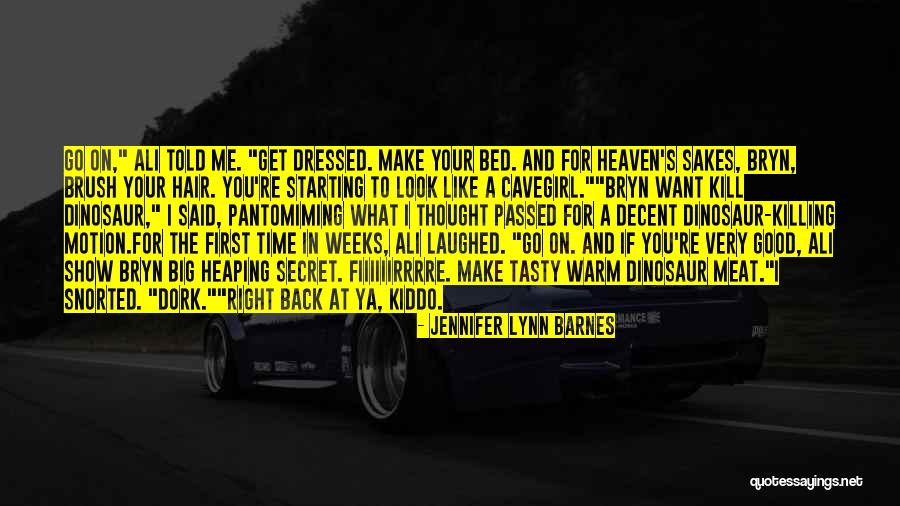 Decent Look Quotes By Jennifer Lynn Barnes