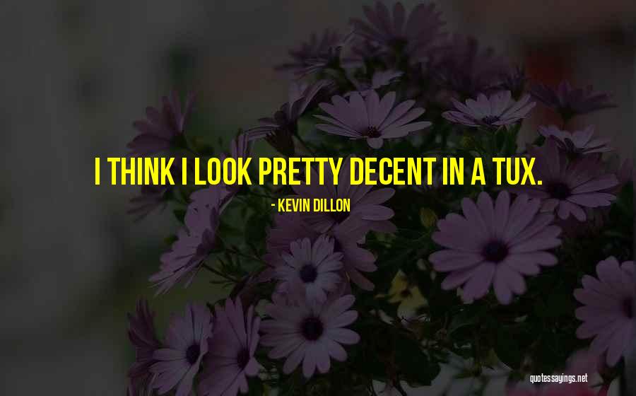 Decent Look Quotes By Kevin Dillon