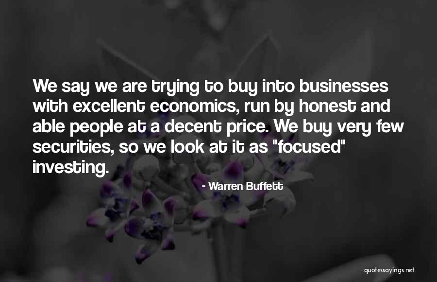 Decent Look Quotes By Warren Buffett