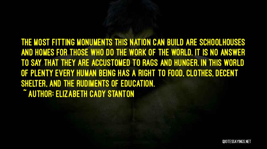 Decent Work Quotes By Elizabeth Cady Stanton