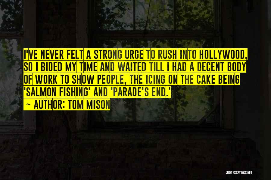 Decent Work Quotes By Tom Mison