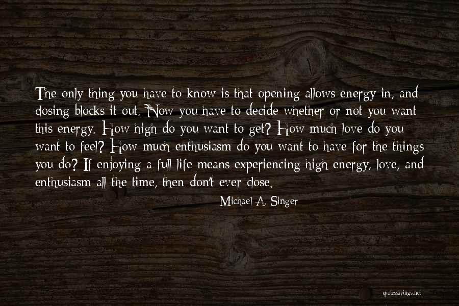 Decide Love Quotes By Michael A. Singer Decide Love Quotes By Michael A. Singer