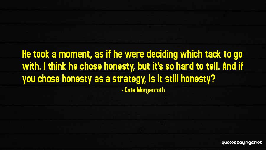 Deciding Is Hard Quotes By Kate Morgenroth