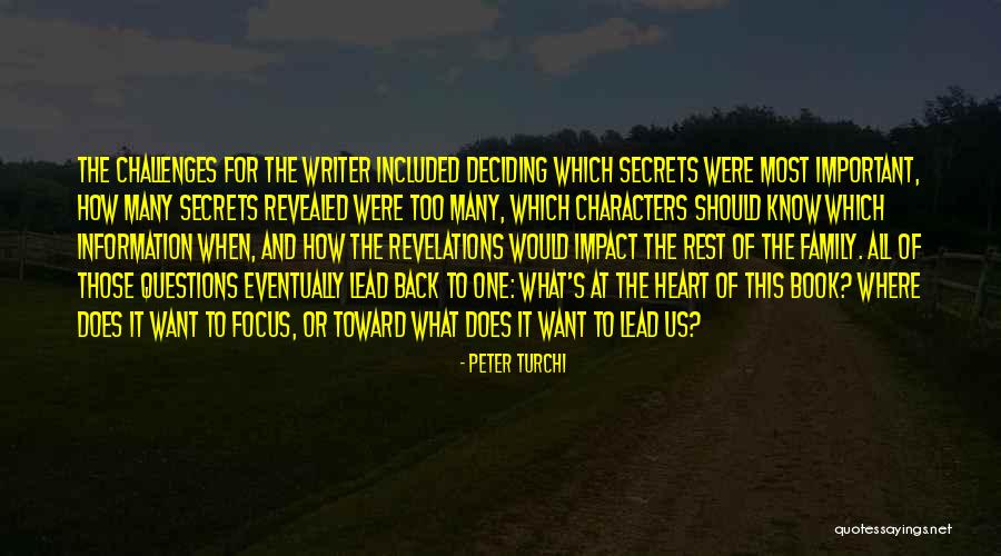 Deciding What's Important Quotes By Peter Turchi Deciding What's Important Quotes By Peter Turchi