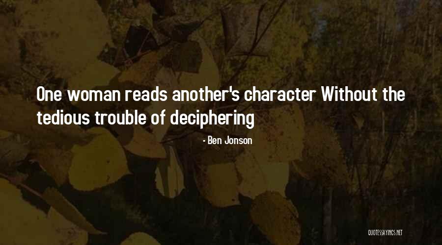 Deciphering Quotes By Ben Jonson