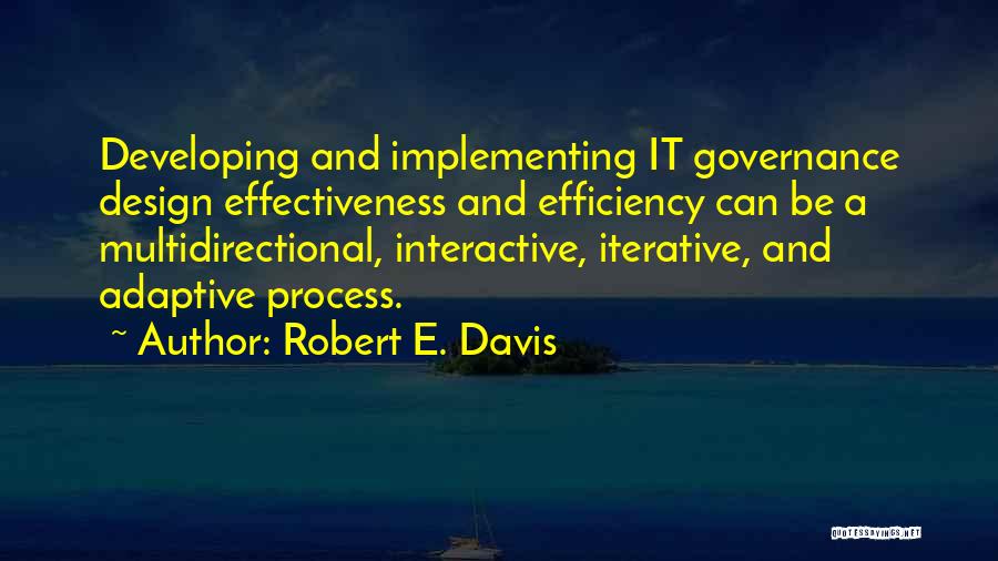 Decision Making Process Quotes By Robert E. Davis