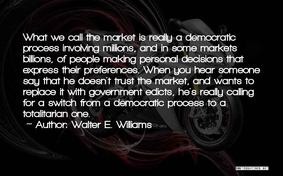 Decision Making Process Quotes By Walter E. Williams
