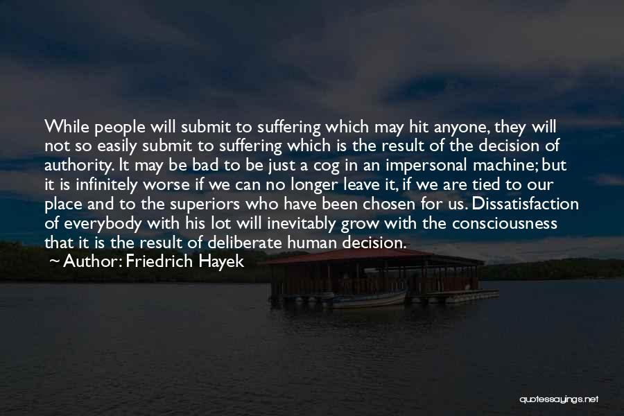 Decision To Leave Quotes By Friedrich Hayek