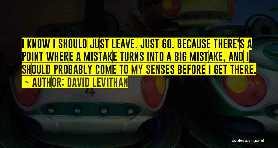 Decisions And Mistakes Quotes By David Levithan