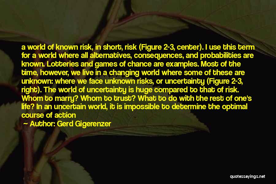 Decisions And Their Consequences Quotes By Gerd Gigerenzer