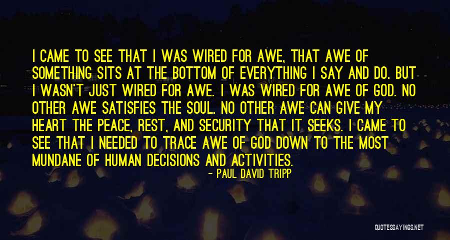 Decisions Of The Heart Quotes By Paul David Tripp