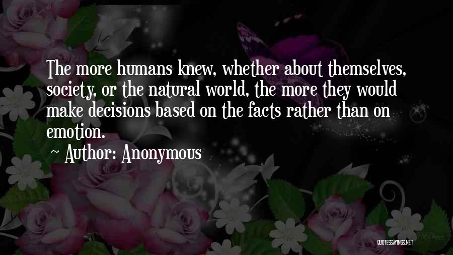 Decisions Quotes By Anonymous