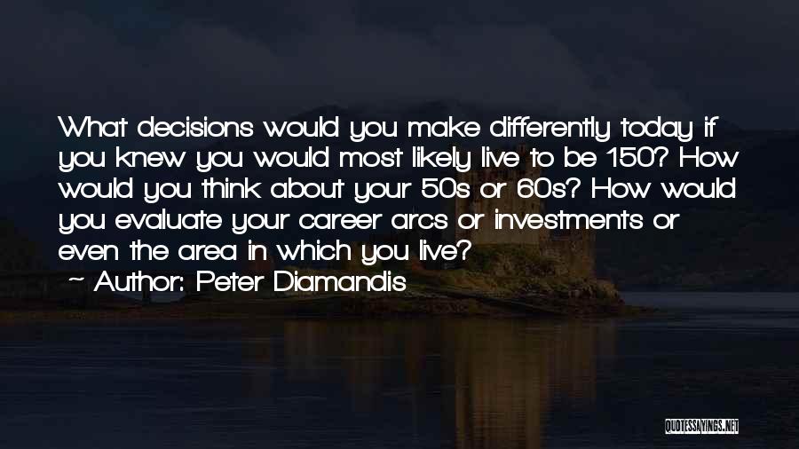 Decisions You Make Today Quotes By Peter Diamandis