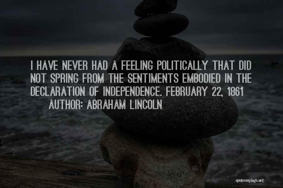 Declaration Of Sentiments Quotes By Abraham Lincoln