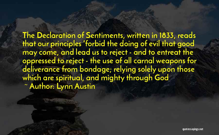 Declaration Of Sentiments Quotes By Lynn Austin