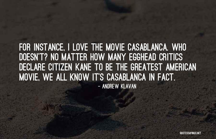 Declare Love Quotes By Andrew Klavan