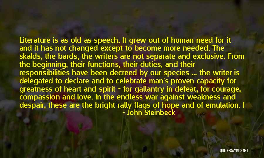 Declare Love Quotes By John Steinbeck