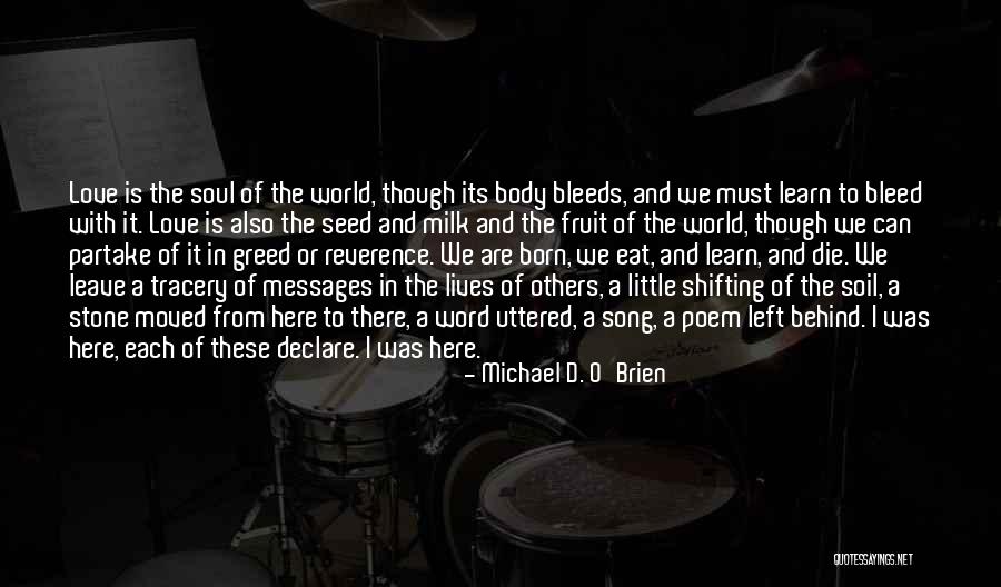 Declare Love Quotes By Michael D. O'Brien