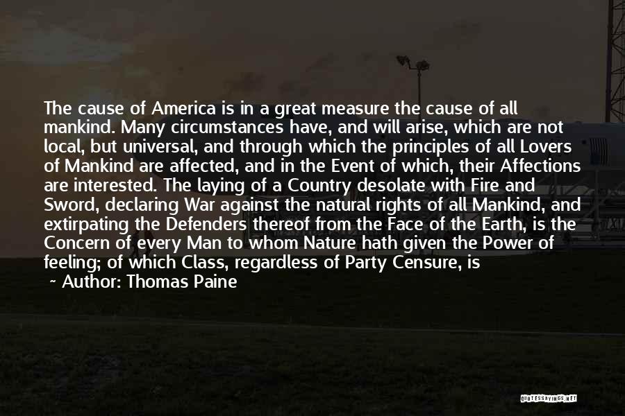 Declaring War Quotes By Thomas Paine