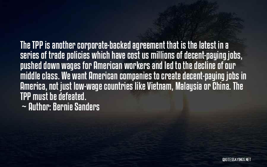 Decline Of America Quotes By Bernie Sanders