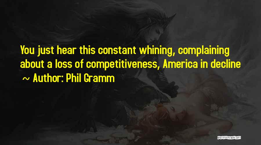 Decline Of America Quotes By Phil Gramm