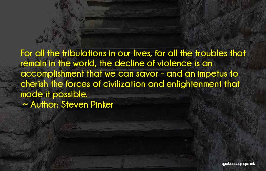 Decline Of Civilization Quotes By Steven Pinker