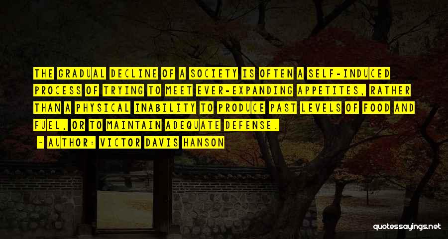 Decline Of Society Quotes By Victor Davis Hanson