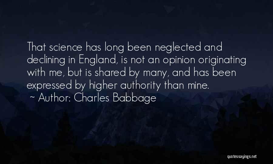 Declining Quotes By Charles Babbage
