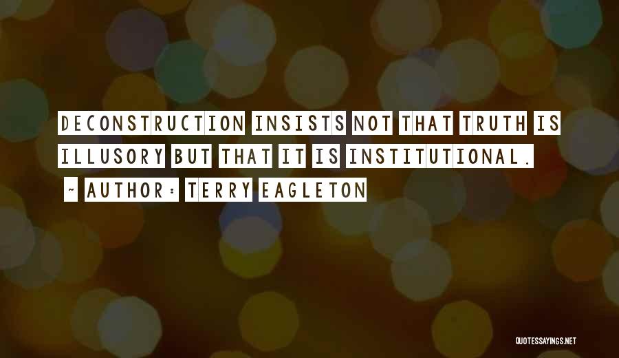 Deconstruction Quotes By Terry Eagleton