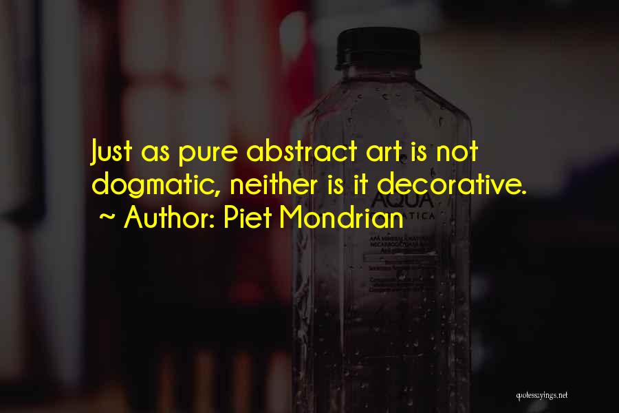 Decorative Quotes By Piet Mondrian