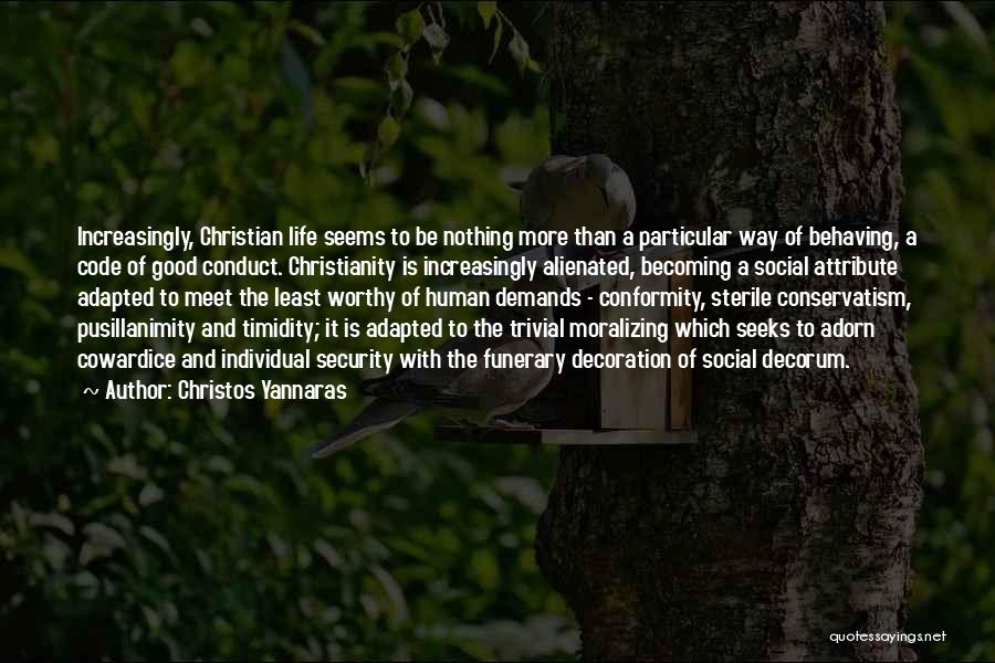 Decorum Quotes By Christos Yannaras