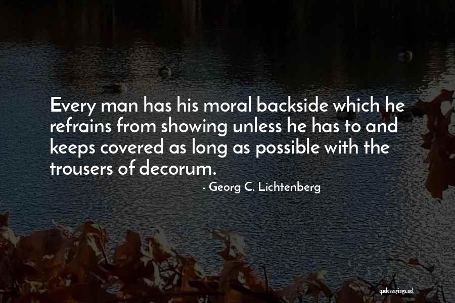 Decorum Quotes By Georg C. Lichtenberg Decorum Quotes By Georg C. Lichtenberg