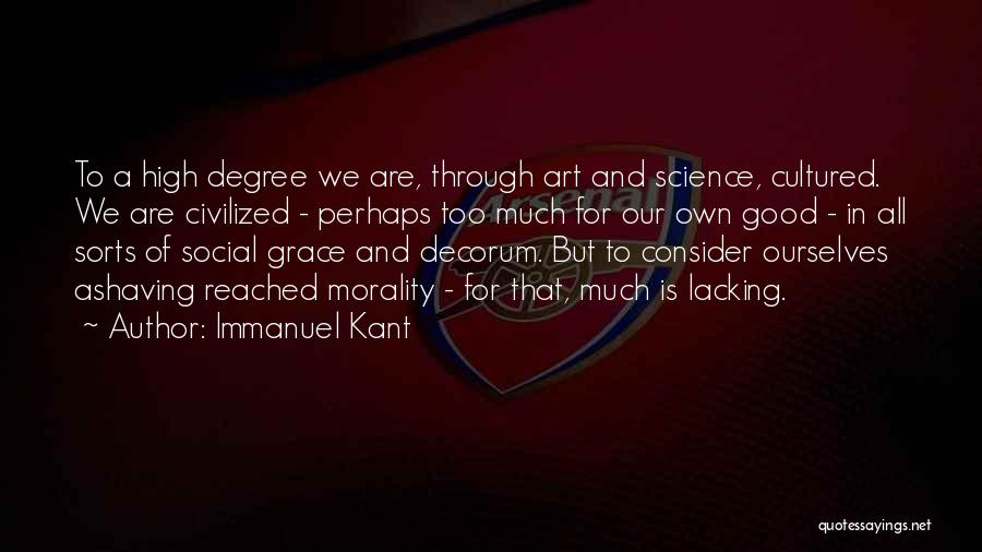 Decorum Quotes By Immanuel Kant
