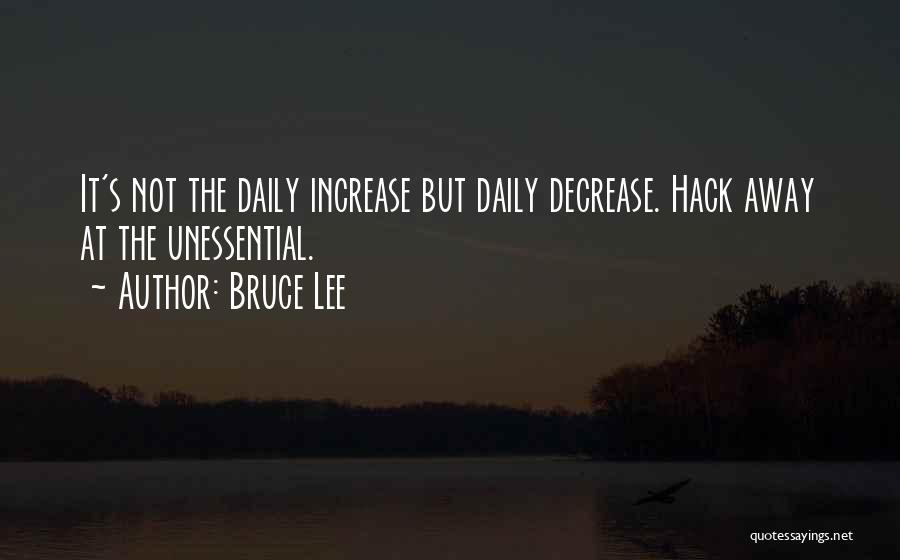 Decrease Quotes By Bruce Lee