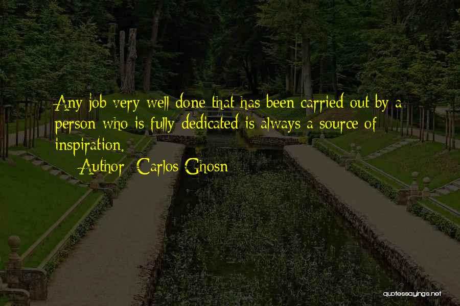 Dedicated Job Quotes By Carlos Ghosn