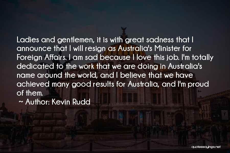 Dedicated Job Quotes By Kevin Rudd
