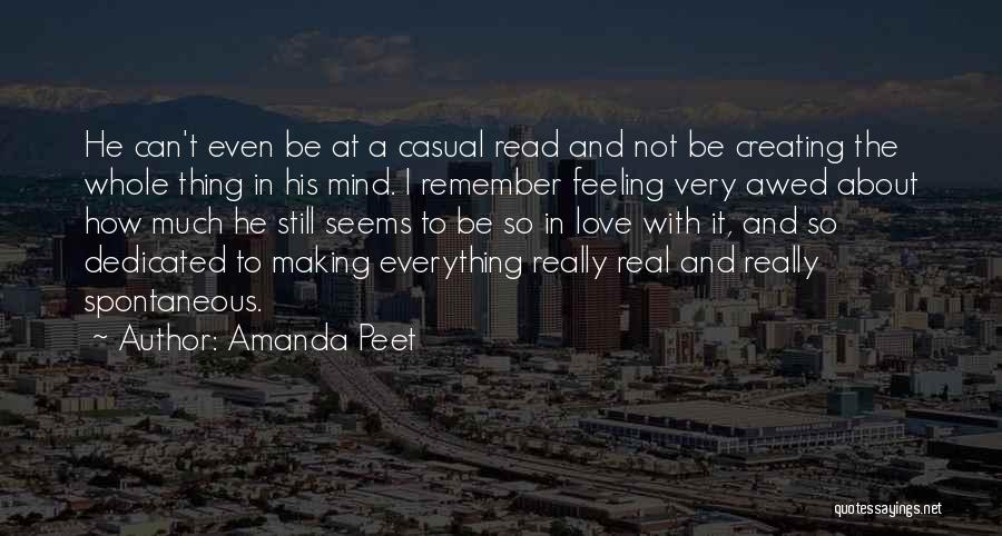 Dedicated Love Quotes By Amanda Peet