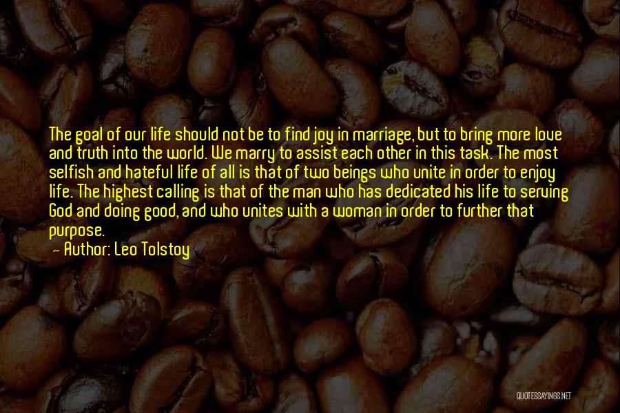 Dedicated Love Quotes By Leo Tolstoy