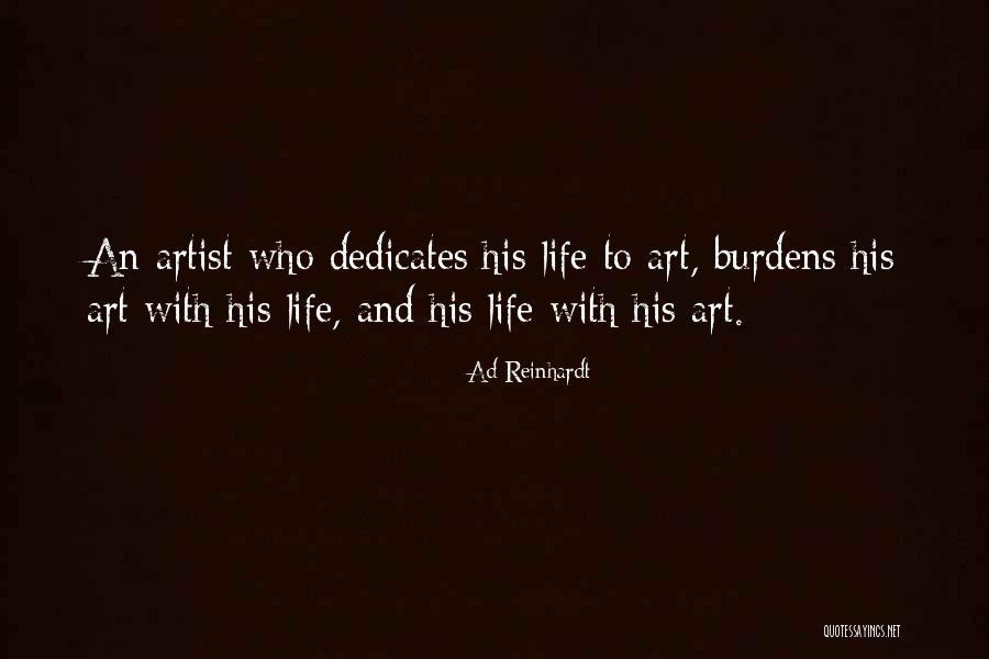 Dedicates Quotes By Ad Reinhardt Dedicates Quotes By Ad Reinhardt